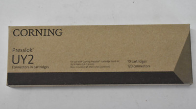 Corning Presslok UY2 Connectors In Cartridges 10 Cartridge Pack .082'' 26-19 AWG