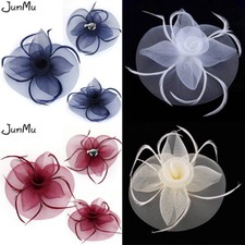 Women Wedding Party Handmade Fashion Headwear Clip 5 Colors Hair Lace Lady Mini