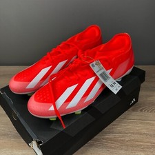 Adidas Crazyfast League Fg Soccer Cleats Men's 13 Solar Red White Yellow IE2377