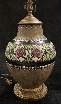 Gres Keramis Charles Catteau Boch La Louviere Ceramic Table Lamp