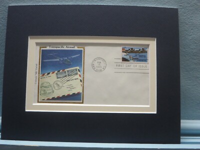 The Pan Am Clipper designed by Glenn Martin & First Day Cover of its own stamp  