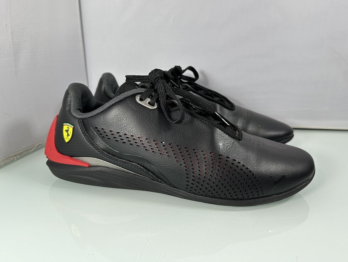 Puma Ferrari Speedcat Lace Up Men's Black Leather Sport Puma Ferrari Speedcat Lace Up Men's Black Leather Sport