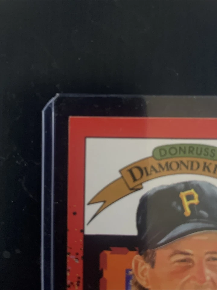 1990 年 Donruss John Smiley Diamond Kings #4 罕见“1989 年背面错误” — 第 3/4 张图片