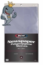 BCW 14x24 Newspaper Sleeves 50ct Pack Acid Free Archival Quality FREE SHIP