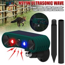 Solar Powered Motion Sensor Security Alarm Voice And Light Warning Outdoor Farm