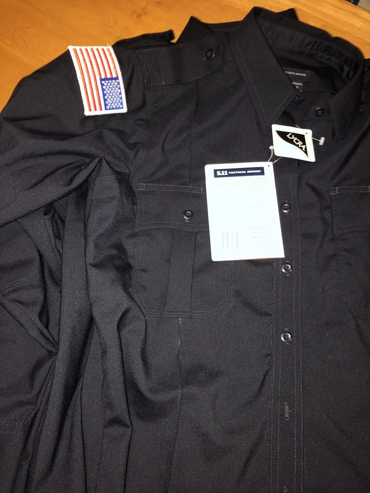 5.11 Tactical Women's Long Sleeve Poly/Wool Uniform A-Class Shirt 32054 Navy S/R - Image 2 of 4