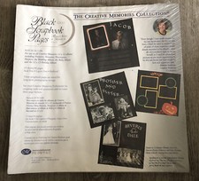 NIP Creative Memories Old Style 12 x 12 Black Scrapbook Pages