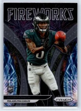 DeVonta Smith 2021 Panini Prizm Fireworks Philadelphia Eagles #F-12