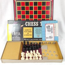 Vintage E.S. Lowe Company CHESS TUTOR 1955 game