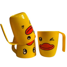Reusable 3 Pieces Cute Plastic Drinking Cup for Children and Baby