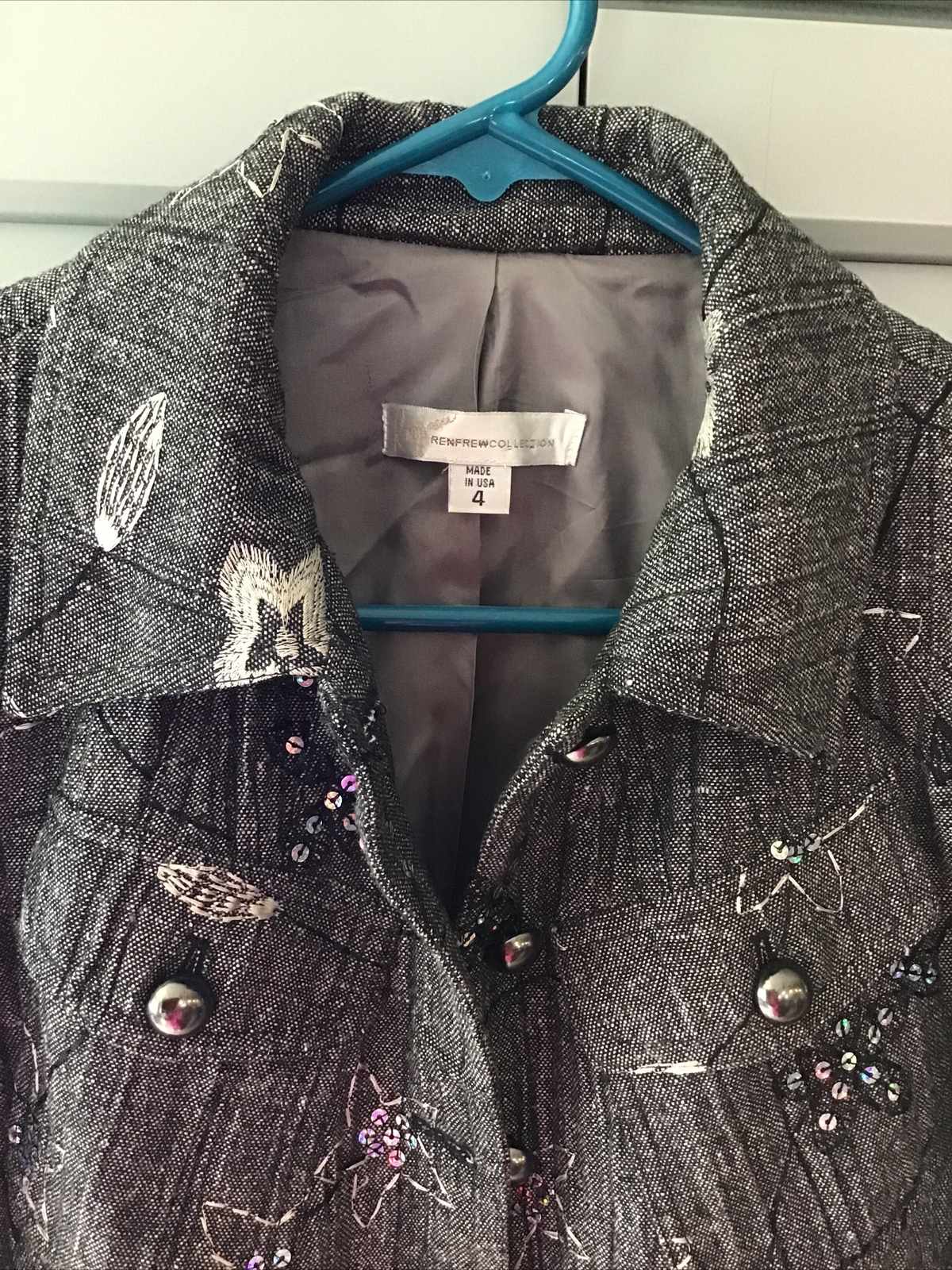 RENFREW COLLECTION  Poly Blend Lined Embellished … - image 2