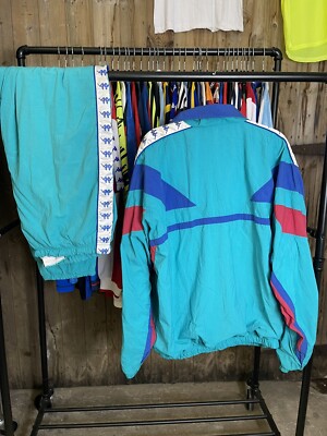 Barcelona Full Tracksuit Kappa XL 90s Jacket Football Shirt | eBay