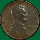 1909-VDB Lincoln Wheat Cent Fine F Coin #41178