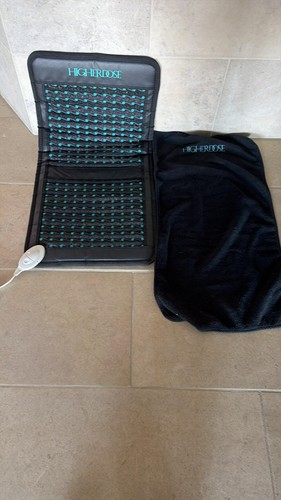 HigherDOSE Therapy Mat w/ Controller + Fleece Cover — Foldable, Portable