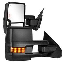 Towing Mirrors Compatible with 2014 2015 2016 2017 2018 Chevy Unpainted