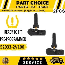 2X Pre-Programmed Tire Pressure Sensor Fits Hyundai Veloster [FS] (2011 to 2018)