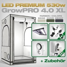Lumatek Zeus 465W PRO 3.1 GrowPRO 4.0 Growbox LED Komplettset 120x120x200 leise