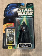NEW Star Wars Power of the Force DARTH VADER Action Figure w Flashback Photo