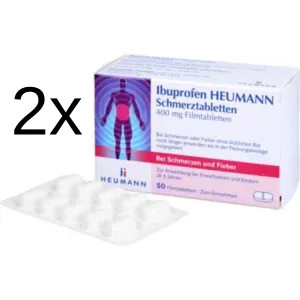 Ibuprofen Heumann Schmerztabletten 400 mg 2 x 50 St. 100 St. PZN 08300073