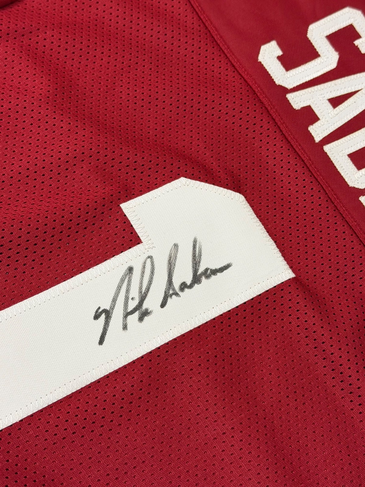 Nick Saban Alabama Crimson Tide Signed Football Jersey COA
