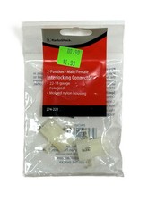 RadioShack 2-Position Male/Female Interlocking Connector 22-18 G 274-0222