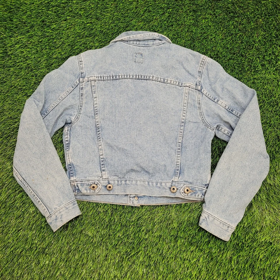 Chaqueta corta Mossimo vintage para mujer pequeña 18x19 lavado ligero Foto 3 de 4