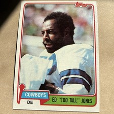 1981 Topps Ed Too Tall Jones #185 Excellent Condition