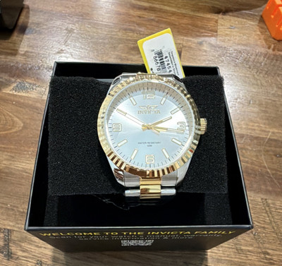 Invicta Silver Bracelet Watch with Gold Dial Invicta Men main image 3