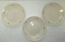 3 VINTAGE Corning Ware Corelle English Breakfast 6 3/4" bread dessert plate