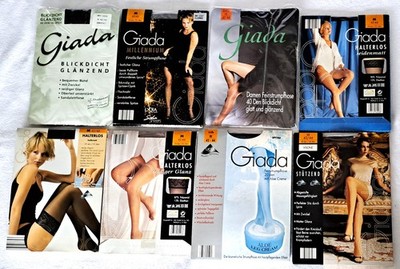 Nachlass-Fundzustand-8.Giada  Feinstrumpfhosen-Konvolut-42-44-Verschiedene Farbe