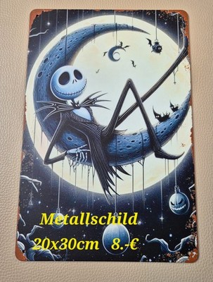 Disney Nightmare Before Christmas Jack Skellington Metallschild 20x30