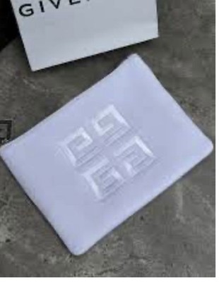 Givenchy  Limited Edition white Makeup cosmetic/ Travel Zippy Pouch - Brand New
