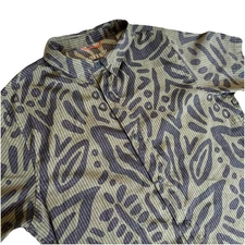 Roark Revival Bless Up Shirt Mechanical Size M Green Short Sleeve Breathable