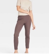 Women s A New Day Side Zip Skinny Ankle Pants Dark Brown 8 Retail 29 NEW