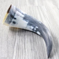 1 Raw Unfinished Cow Horn #415d   Natural Colored