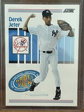 Score 1993 Derek Jeter #489 New York Yankees Draft Pick RC Rookie Baseball Card