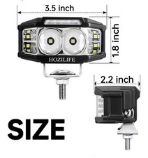 3 Inch LED Pods 2PCS 40W 12V Fog Flood Spot Ditch Lights For Trucks ATV UTV