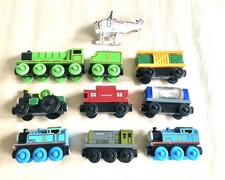 Thomas  Friends Wooden Railway Lot of 9   Henry, Dodge, Trevor, Caboose  More