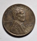 194/ (1941) Lincoln Wheat Penny F+ Philadelphia Mint *Leaning 1 ERROR*