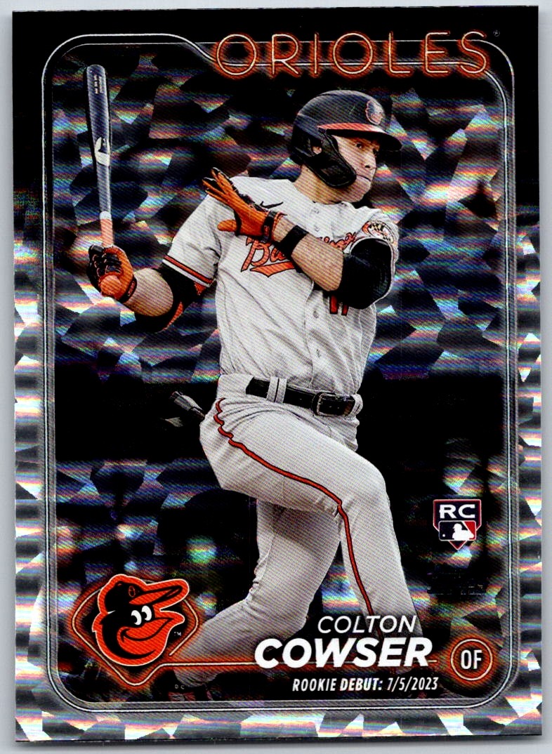 2024 Topps Update #US72 Colton Cowser Silver Crackle Foilboard