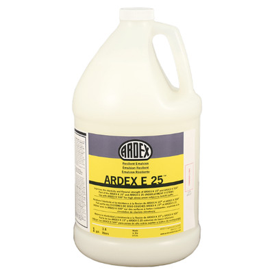 ARDEX E 25 Resilient Emulsion Additive, Light Blue, 1 Gal (3.78 L), 12214
