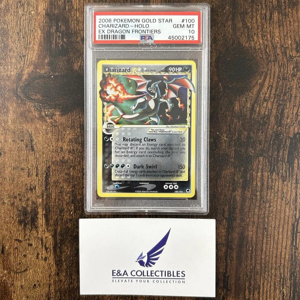 2006 Pokemon Ex Dragon Frontiers Gold Star Charizard Holo PSA 10 100/101 - Image 2 of 4