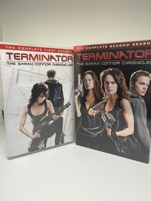 Terminator The Sarah Connor Chronicles: Season 1 & 2 (DVD, 9 Discs) VG