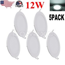 5 Pack 6Inch LED Ceiling Lights Ultra-Thin Recessed Retrofits Kit 6000K Daylight