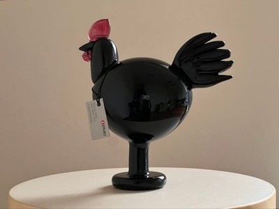 Kaiku 2006 Huhn Black Iittala Bird Oiva Toikka Nuutajarvi Kotiliesi mz