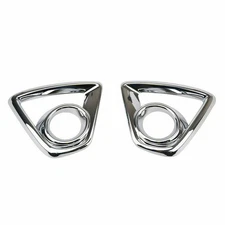 Left+Right ABS Chrome Front Fog Light Cover Trim For Mazda CX-5 2013-2014