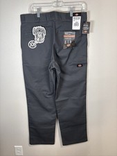 Dickies Men's Double Knee Twill Work Pants Regular Fit Straight Leg 32x32 GM