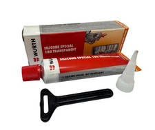 Wurth 180 Engine Silicone Sealant High Temperature Clear - Motorcycle Exhausts