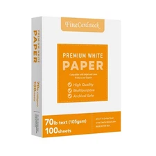 Bright White Paper – Multipurpose Office Print Writing Copy Paper – Flyers, P...