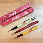 New ListingVintage Coca Cola Mechanical Pencil 1940s-50s Coke Bottle Pocket Clip Lot of 3